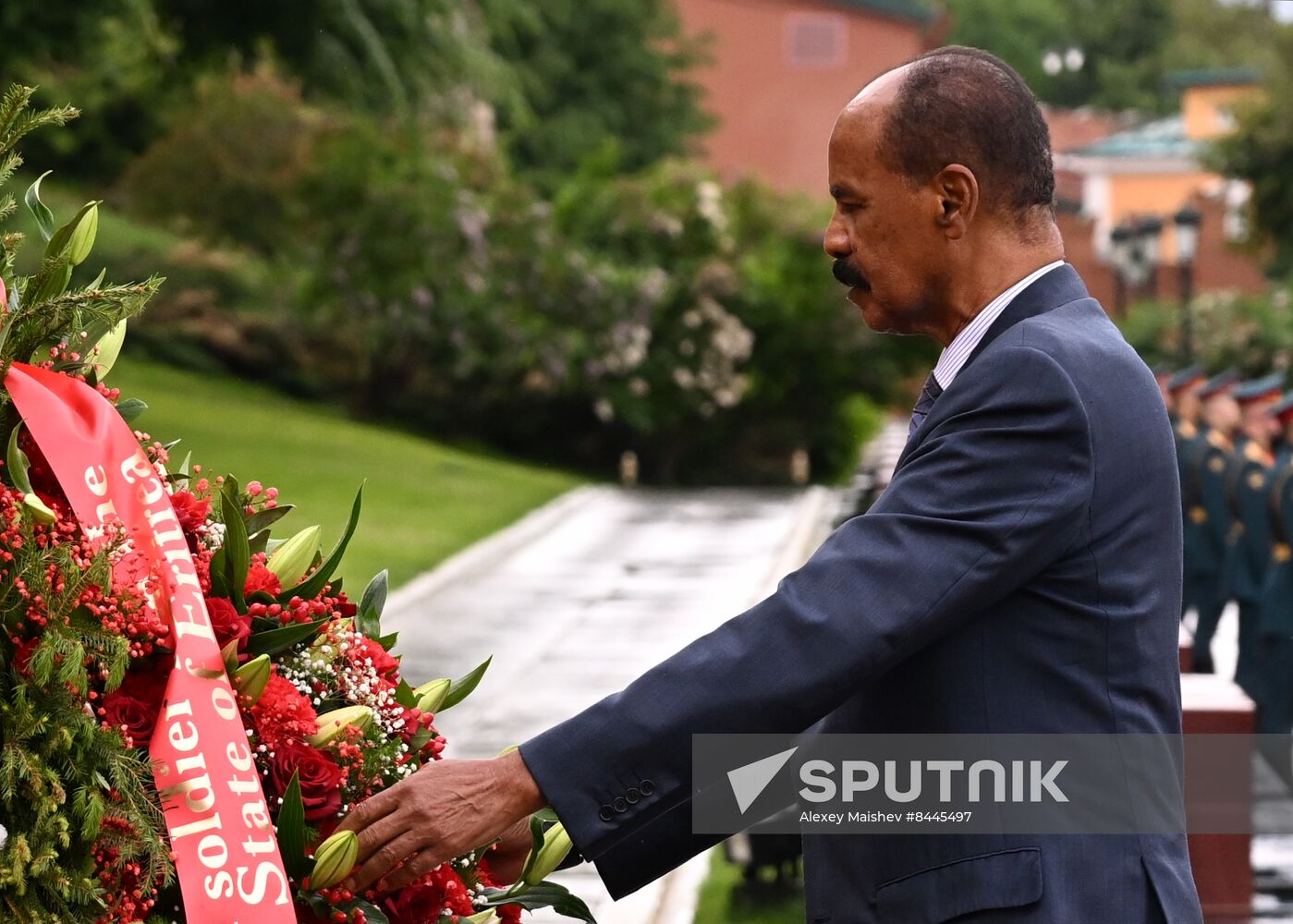 Russia Eritrea Wreath Laying