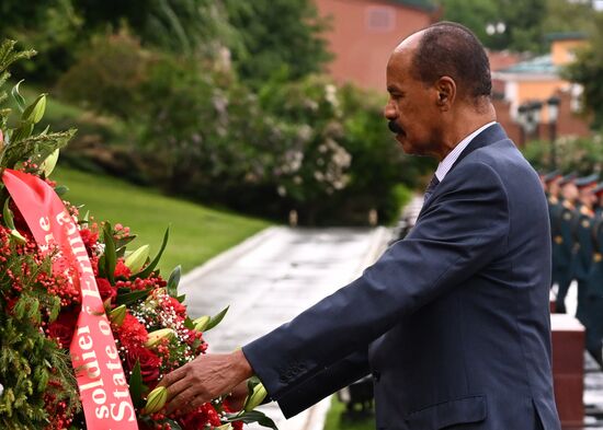 Russia Eritrea Wreath Laying