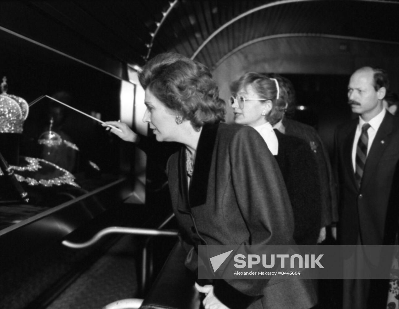 President of Egypt Hosni Mubarak and his wife Suzanne visit USSR