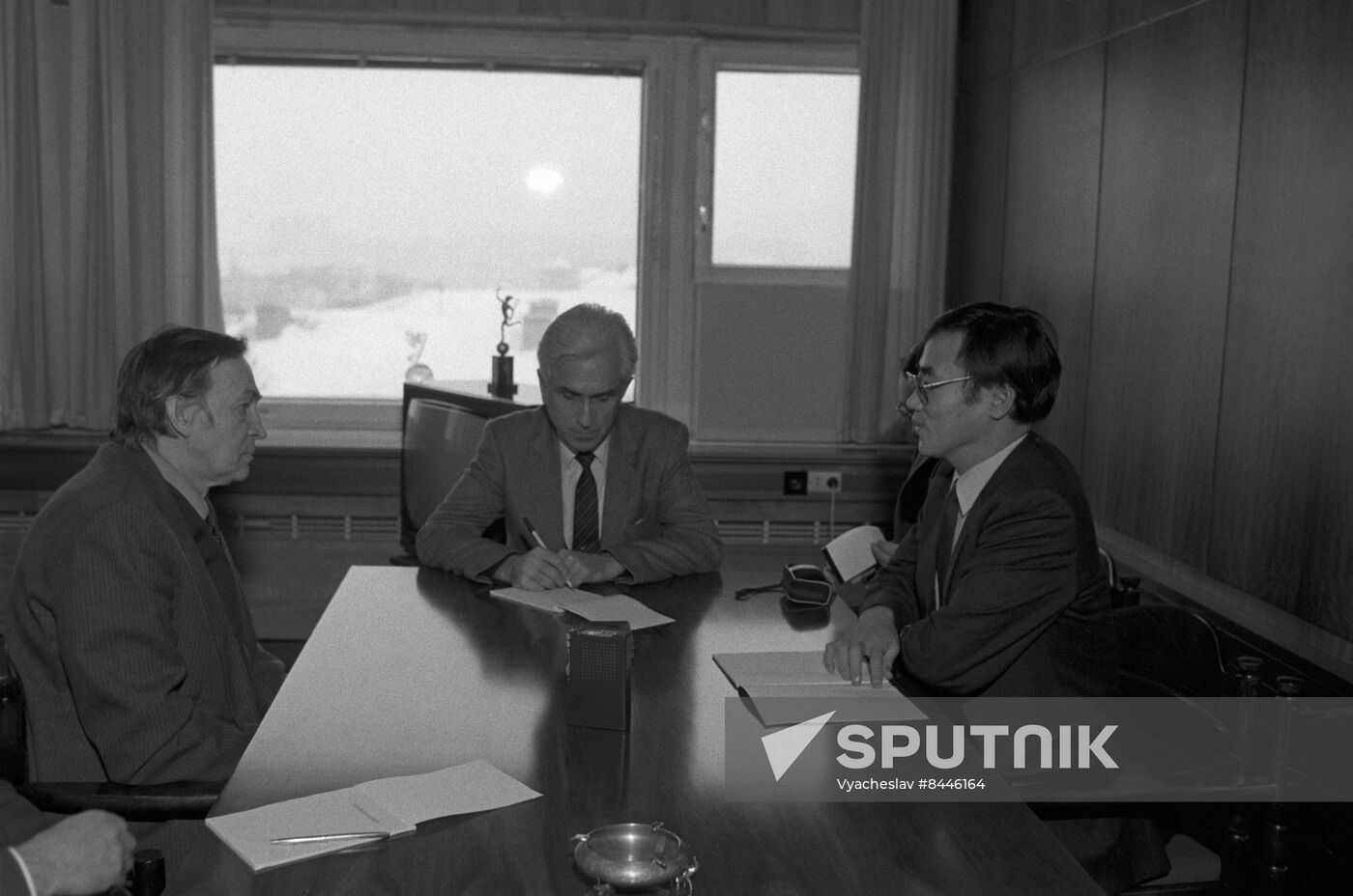 Representatives of Japanese newspaper The Nikkei visit USSR