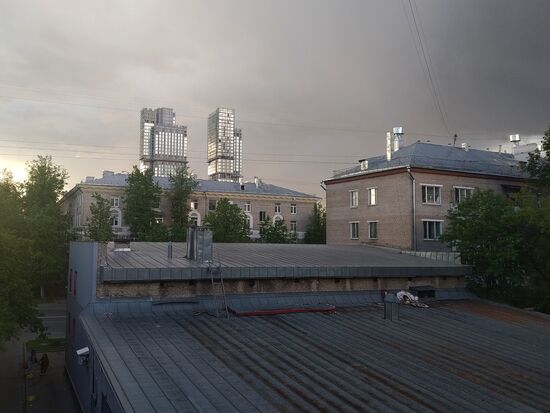 Residential complex construction site