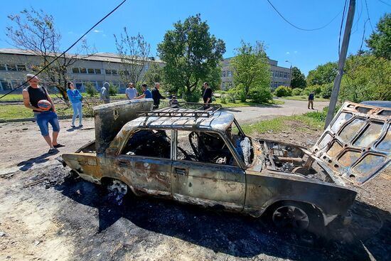 Russia Ukraine Military Operation Shelling