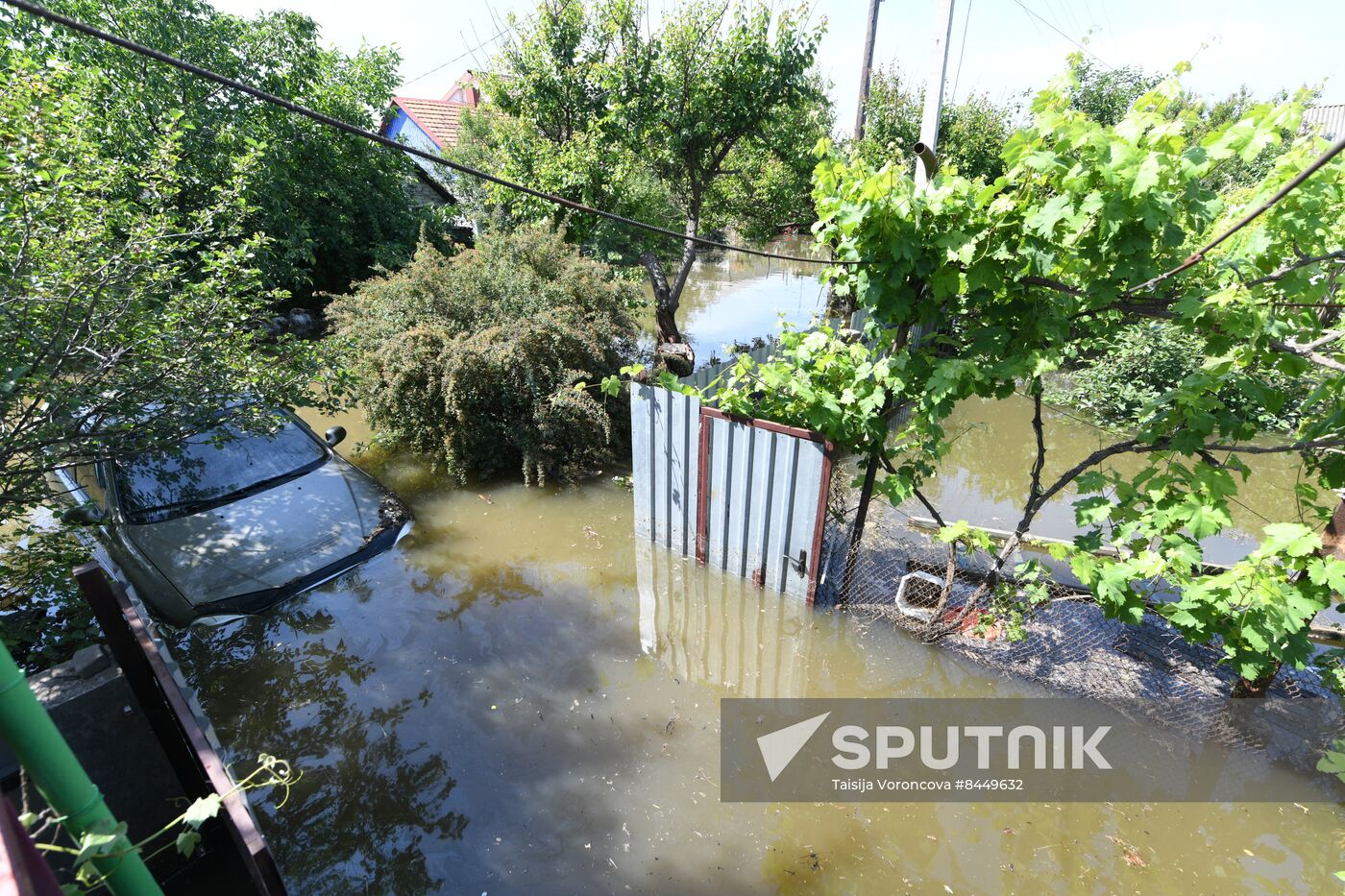 Russia Ukraine Kakhovka HPP Destruction