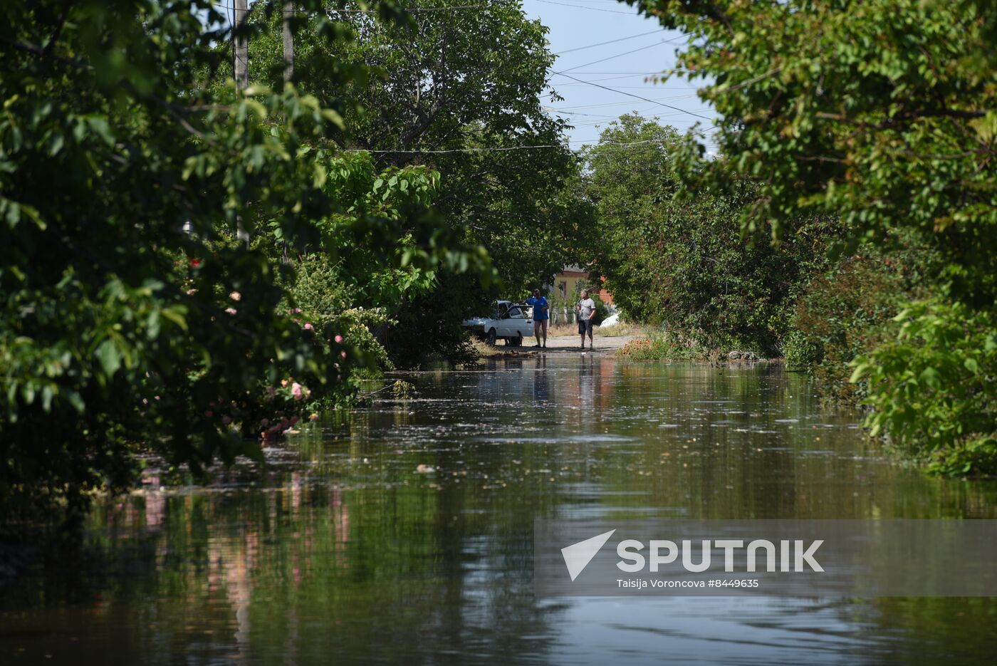 Russia Ukraine Kakhovka HPP Destruction