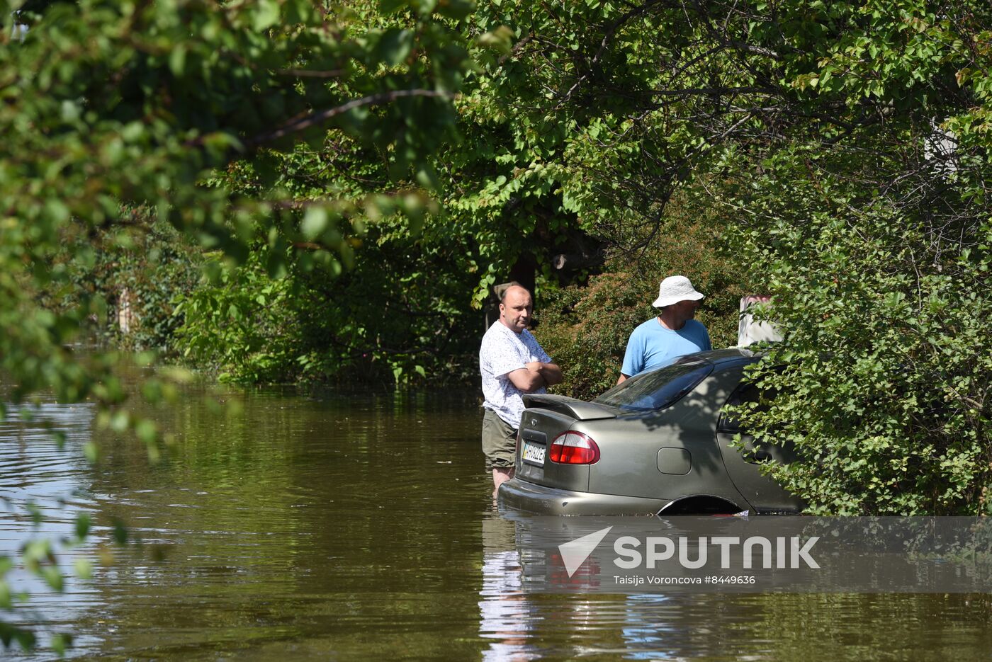 Russia Ukraine Kakhovka HPP Destruction