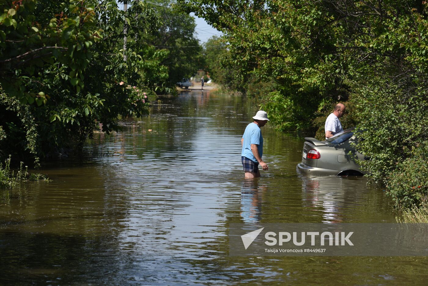 Russia Ukraine Kakhovka HPP Destruction