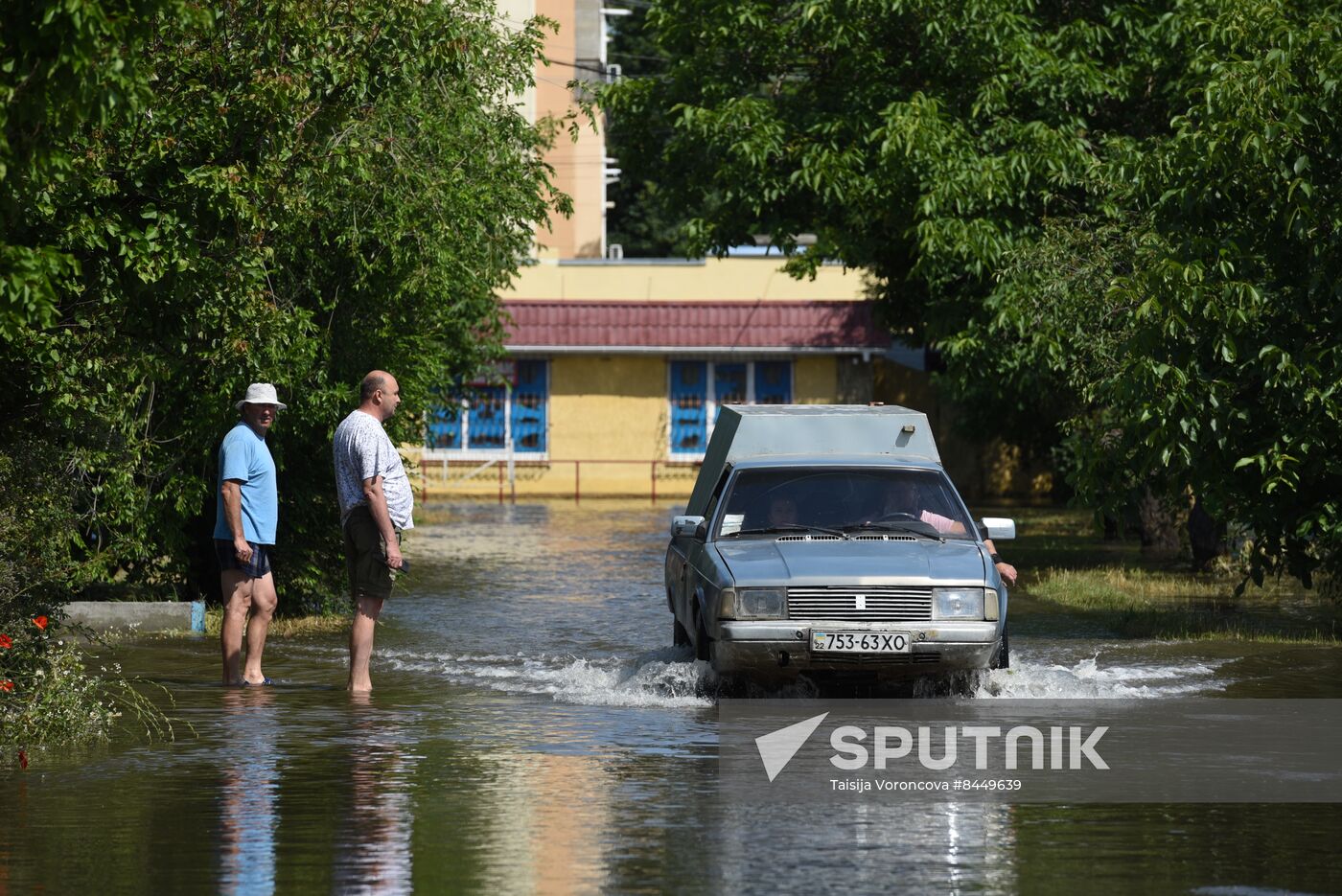 Russia Ukraine Kakhovka HPP Destruction