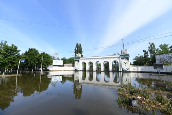 Russia Ukraine Kakhovka HPP Destruction