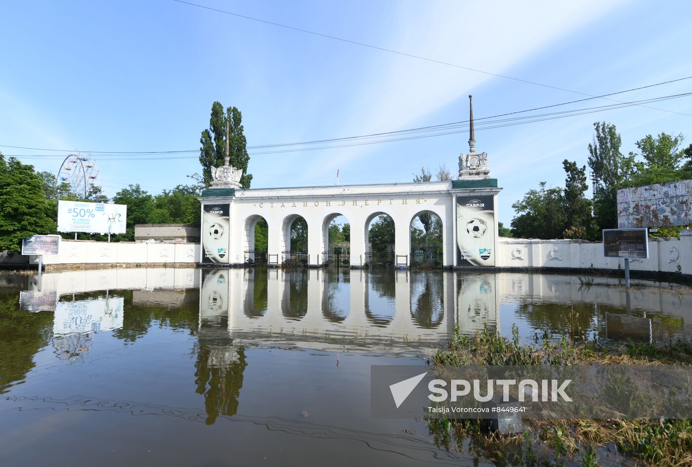 Russia Ukraine Kakhovka HPP Destruction