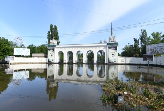 Russia Ukraine Kakhovka HPP Destruction