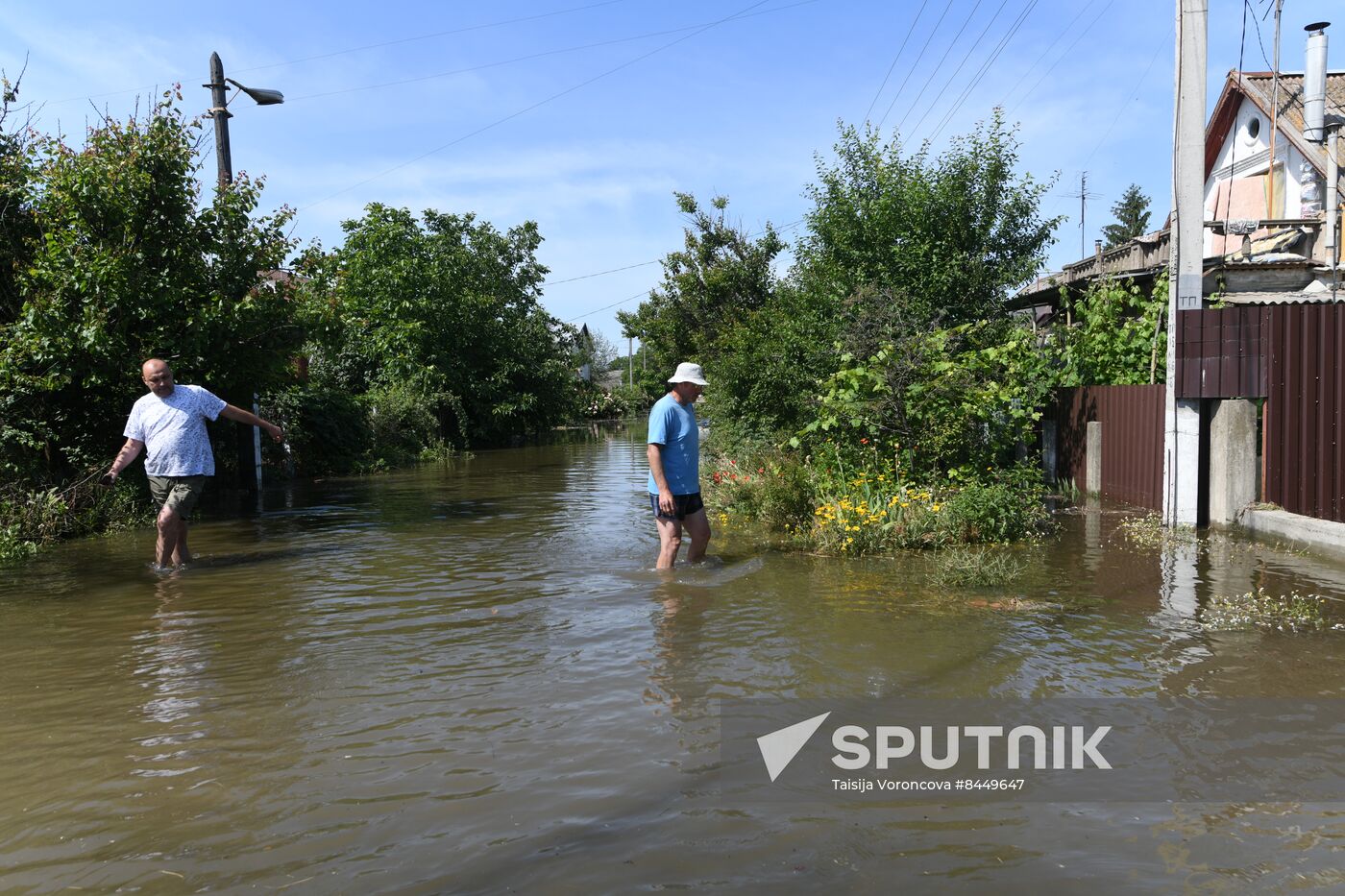 Russia Ukraine Kakhovka HPP Destruction