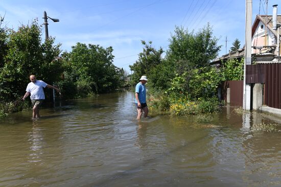 Russia Ukraine Kakhovka HPP Destruction