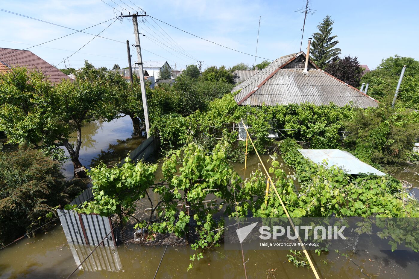 Russia Ukraine Kakhovka HPP Destruction