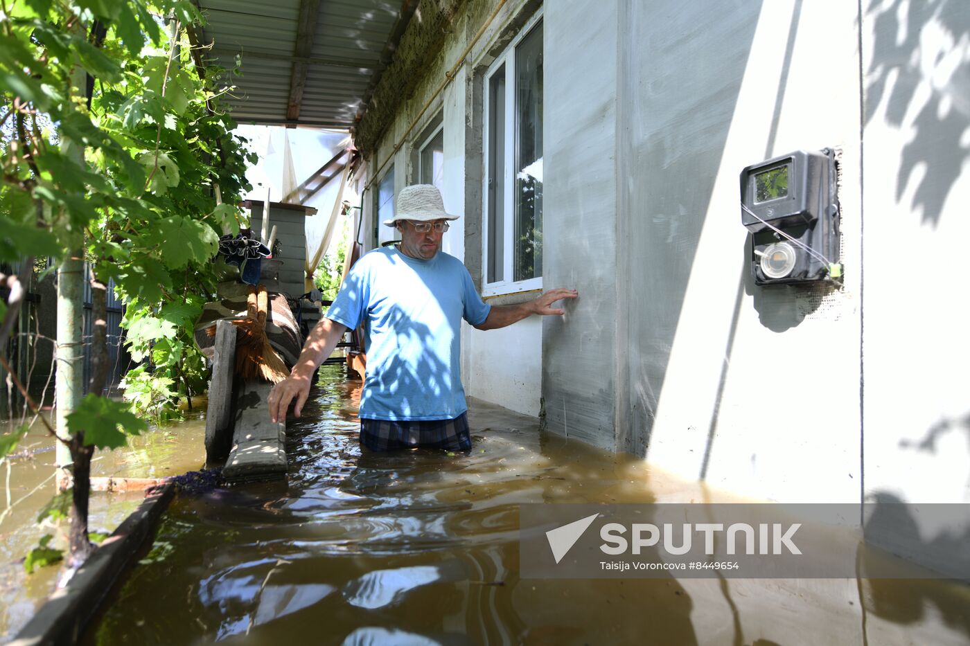 Russia Ukraine Kakhovka HPP Destruction