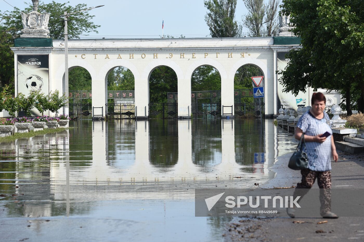 Russia Ukraine Kakhovka HPP Destruction