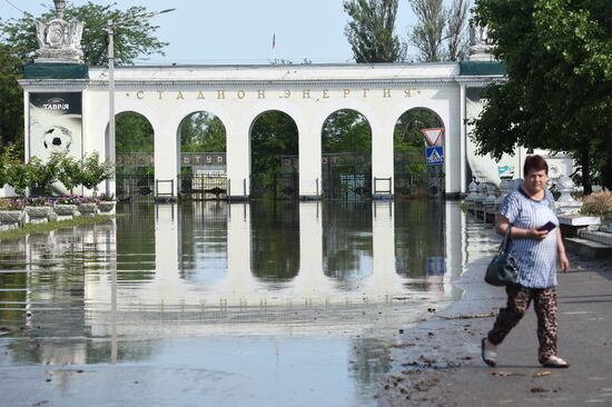 Russia Ukraine Kakhovka HPP Destruction