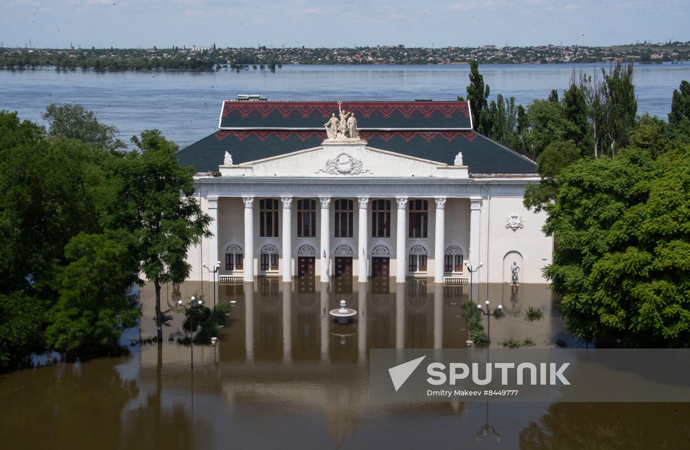 Russia Ukraine Kakhovka HPP Destruction