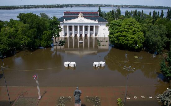 Russia Ukraine Kakhovka HPP Destruction