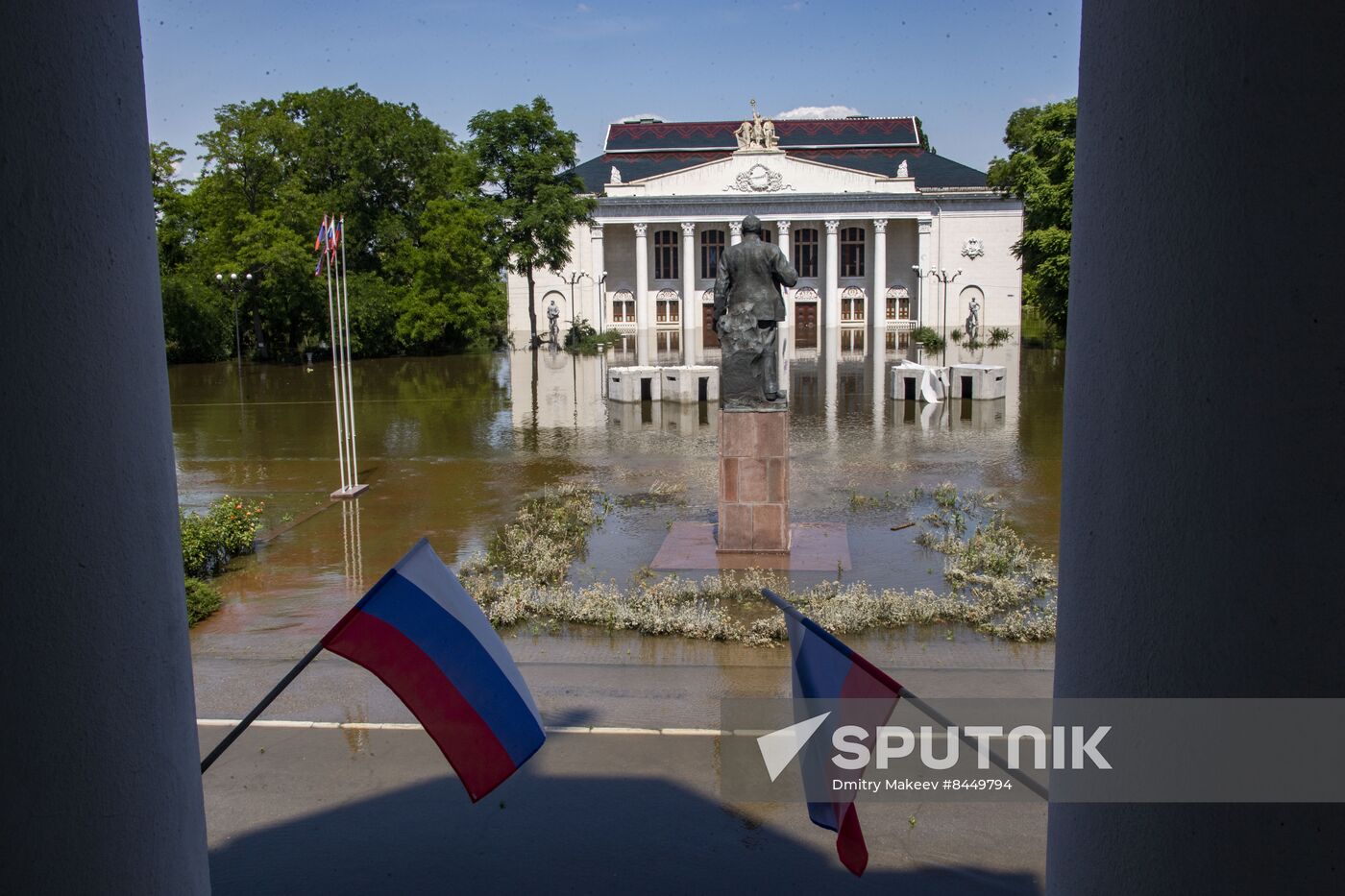 Russia Ukraine Kakhovka HPP Destruction