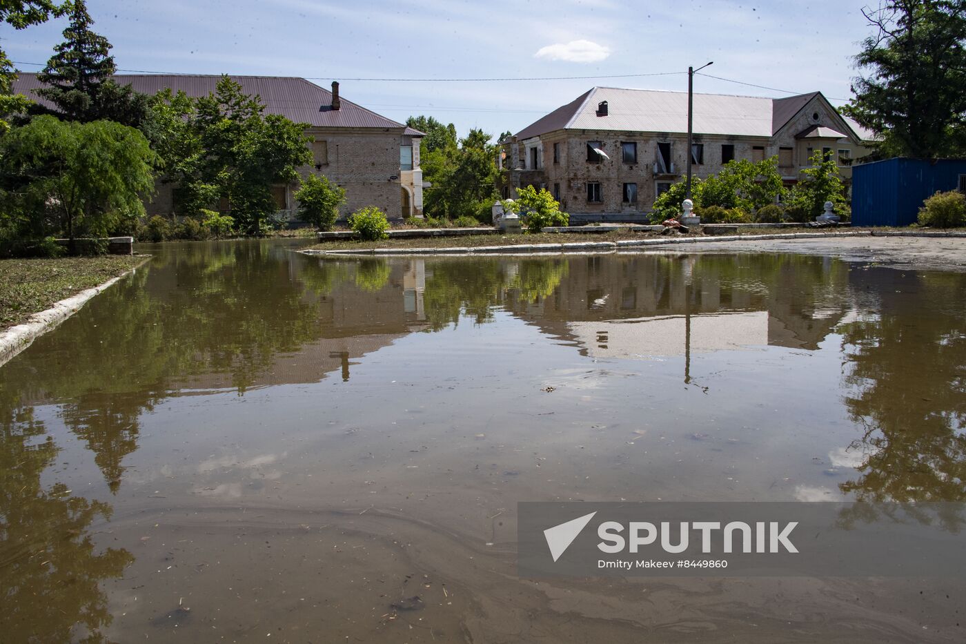 Russia Ukraine Kakhovka HPP Destruction