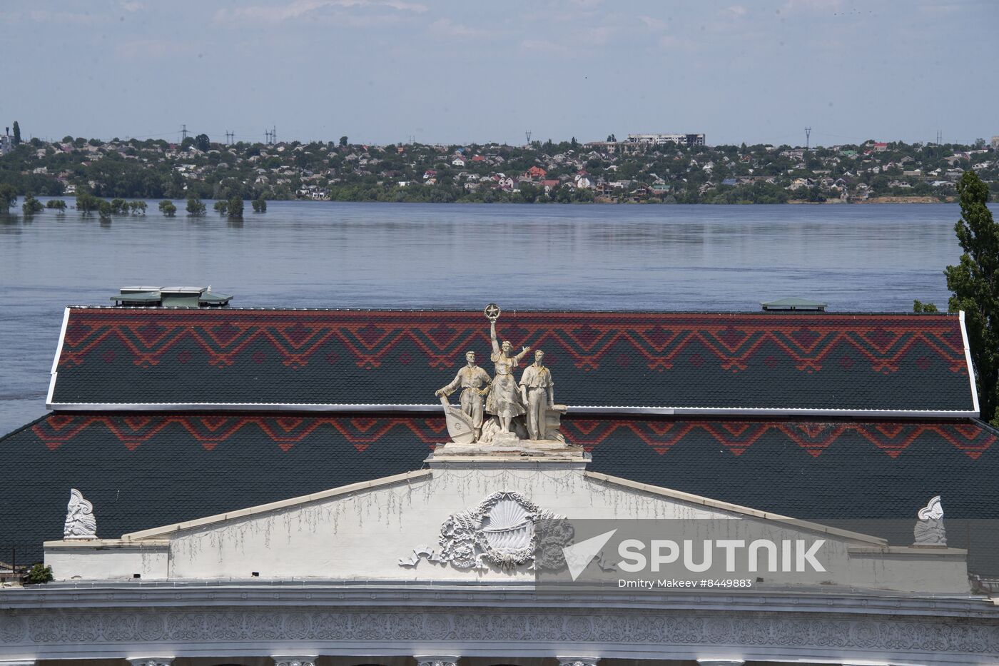 Russia Ukraine Kakhovka HPP Destruction