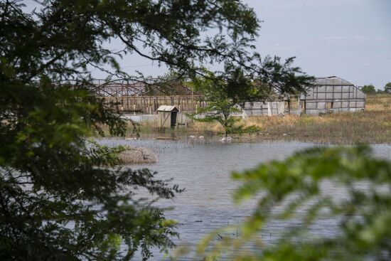 Russia Ukraine Kakhovka HPP Destruction