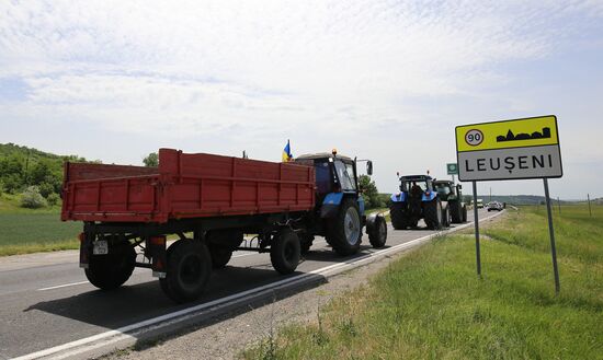 Moldova Farmers Protest