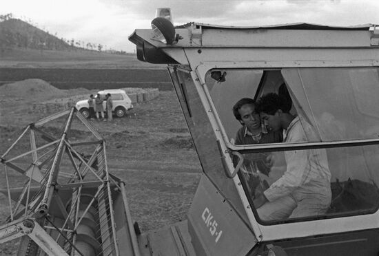 Soviet training center for mechanics and drivers in Madagascar