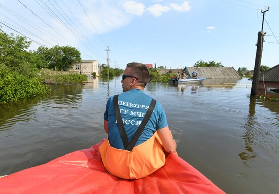 Russia Ukraine Kakhovka HPP Destruction