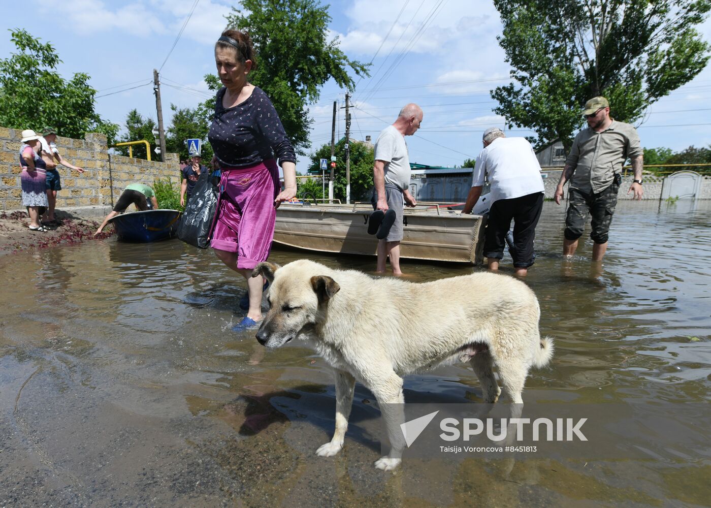 Russia Ukraine Kakhovka HPP Destruction