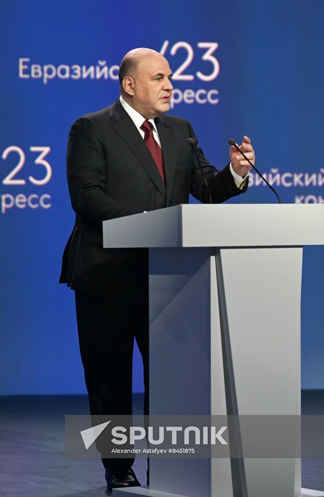 Russia Mishustin Eurasian Congress