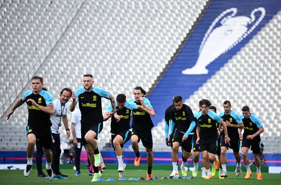 Turkey Soccer Champions League Inter Training
