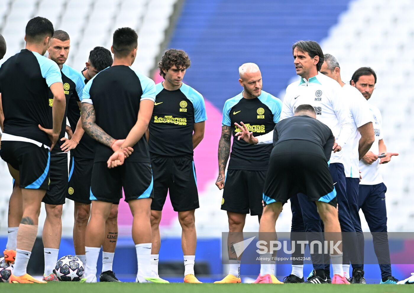 Turkey Soccer Champions League Inter Training