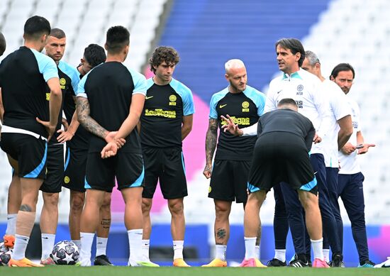 Turkey Soccer Champions League Inter Training