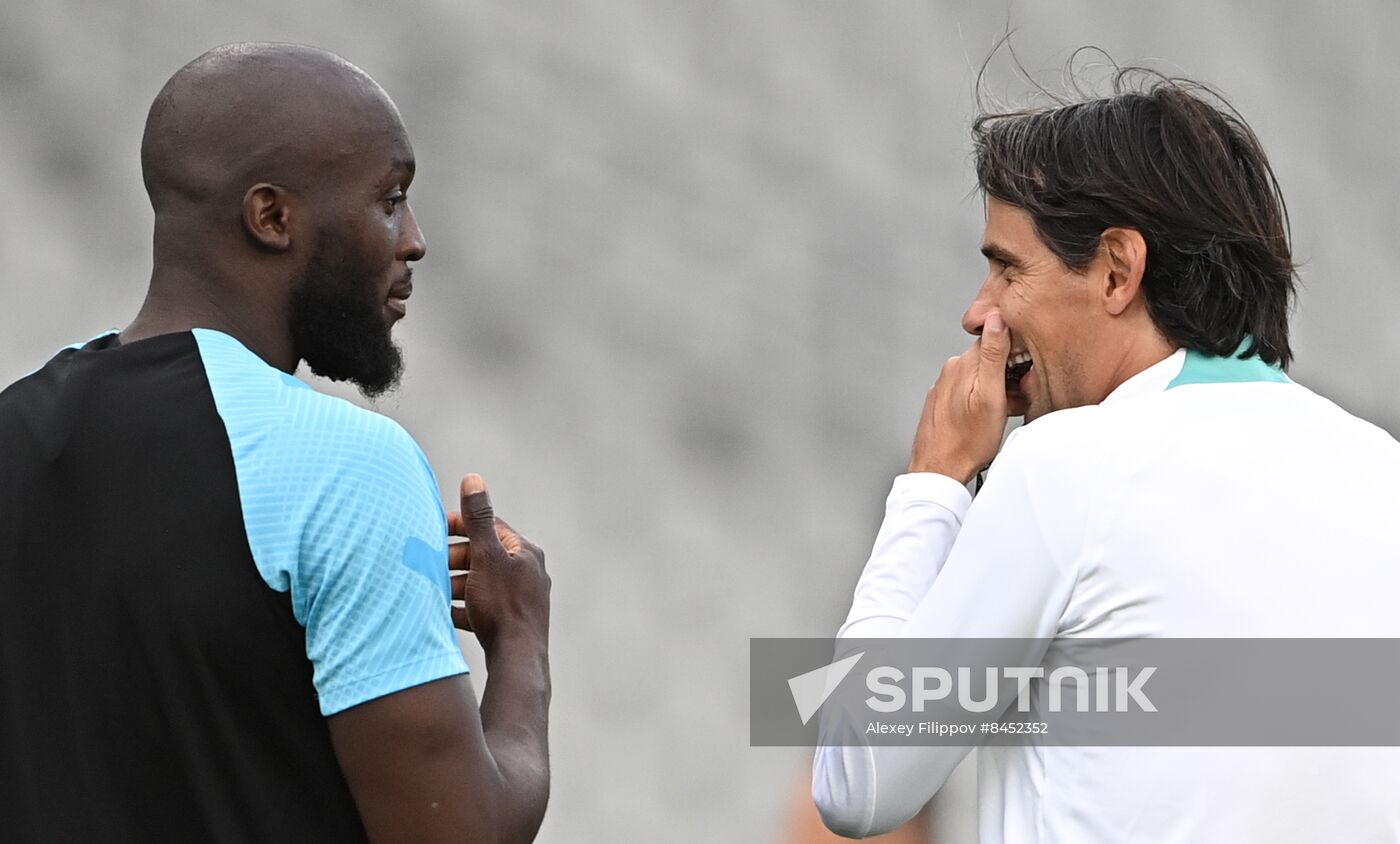 Turkey Soccer Champions League Inter Training