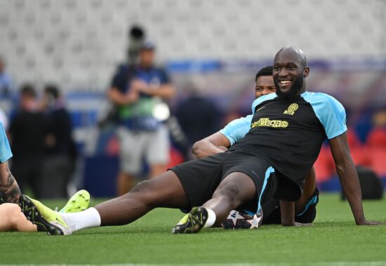 Turkey Soccer Champions League Inter Training