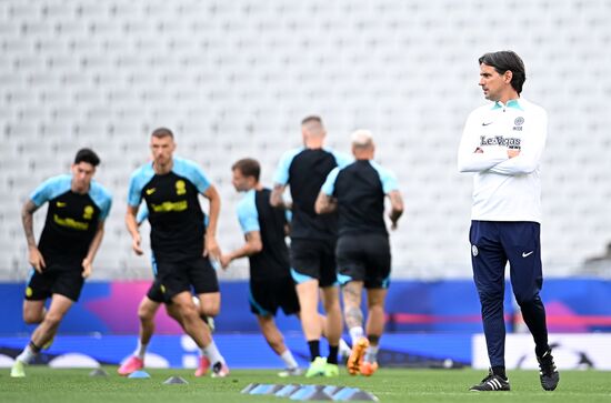 Turkey Soccer Champions League Inter Training