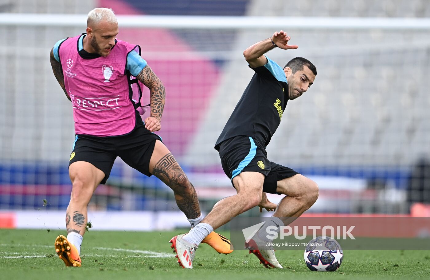 Turkey Soccer Champions League Inter Training