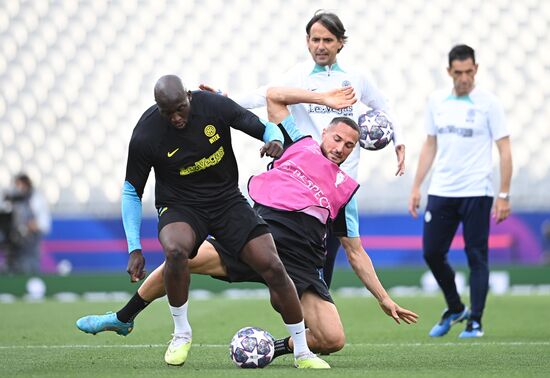 Turkey Soccer Champions League Inter Training