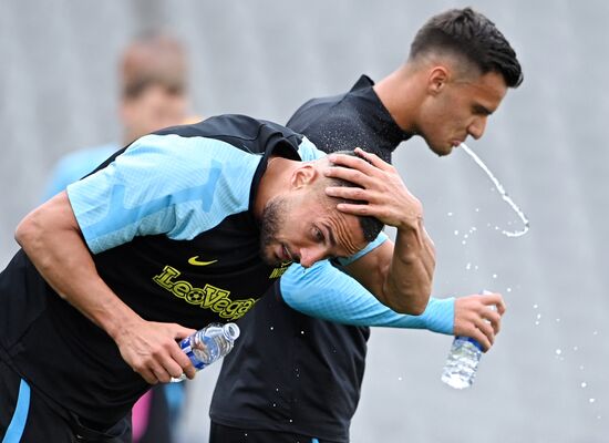 Turkey Soccer Champions League Inter Training