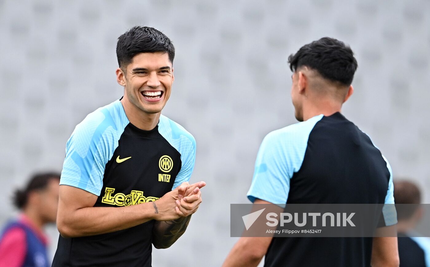 Turkey Soccer Champions League Inter Training