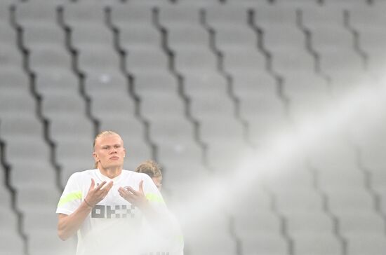 Turkey Soccer Champions League Manchester City Training