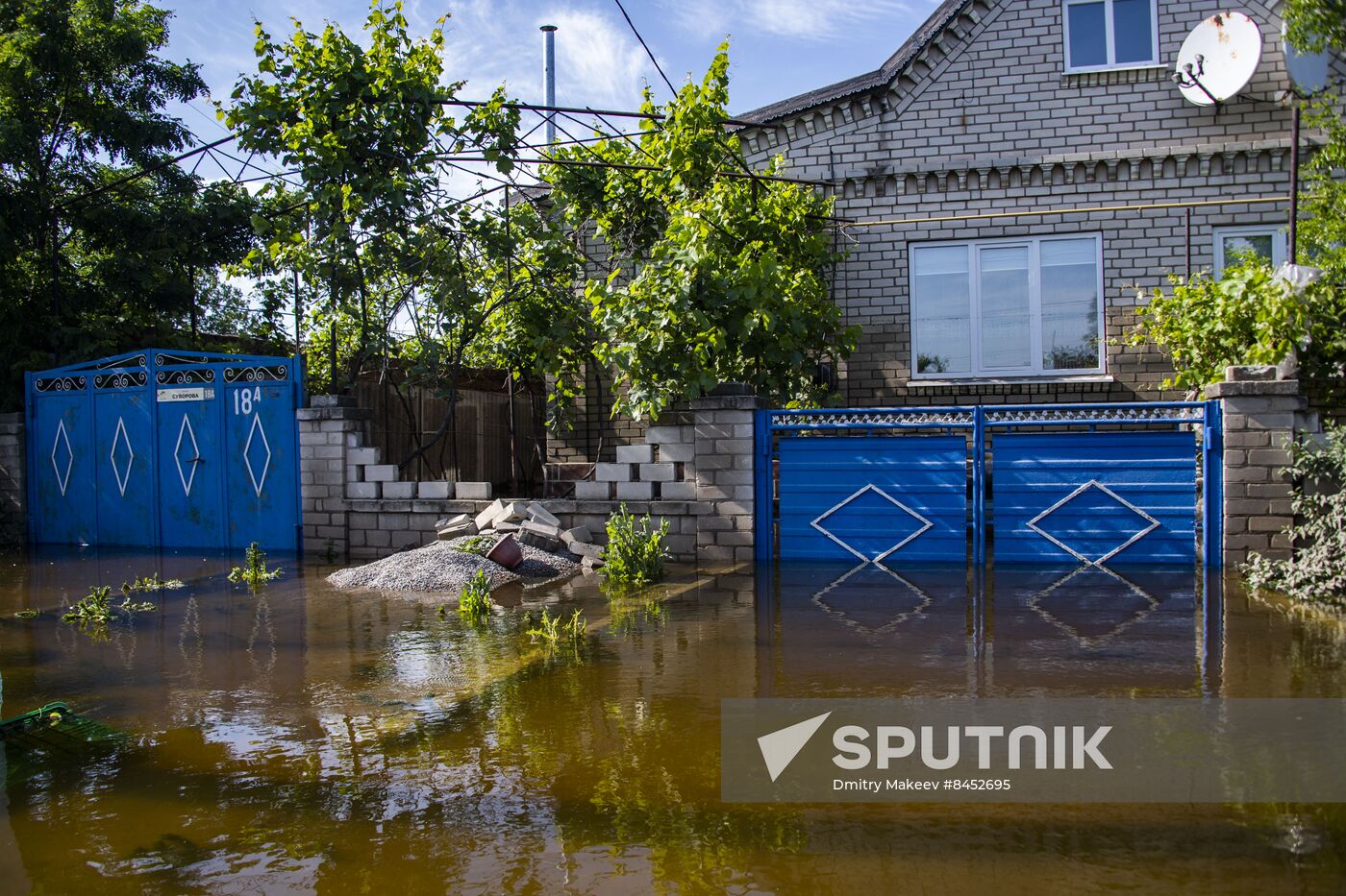 Russia Ukraine Kakhovka HPP Destruction