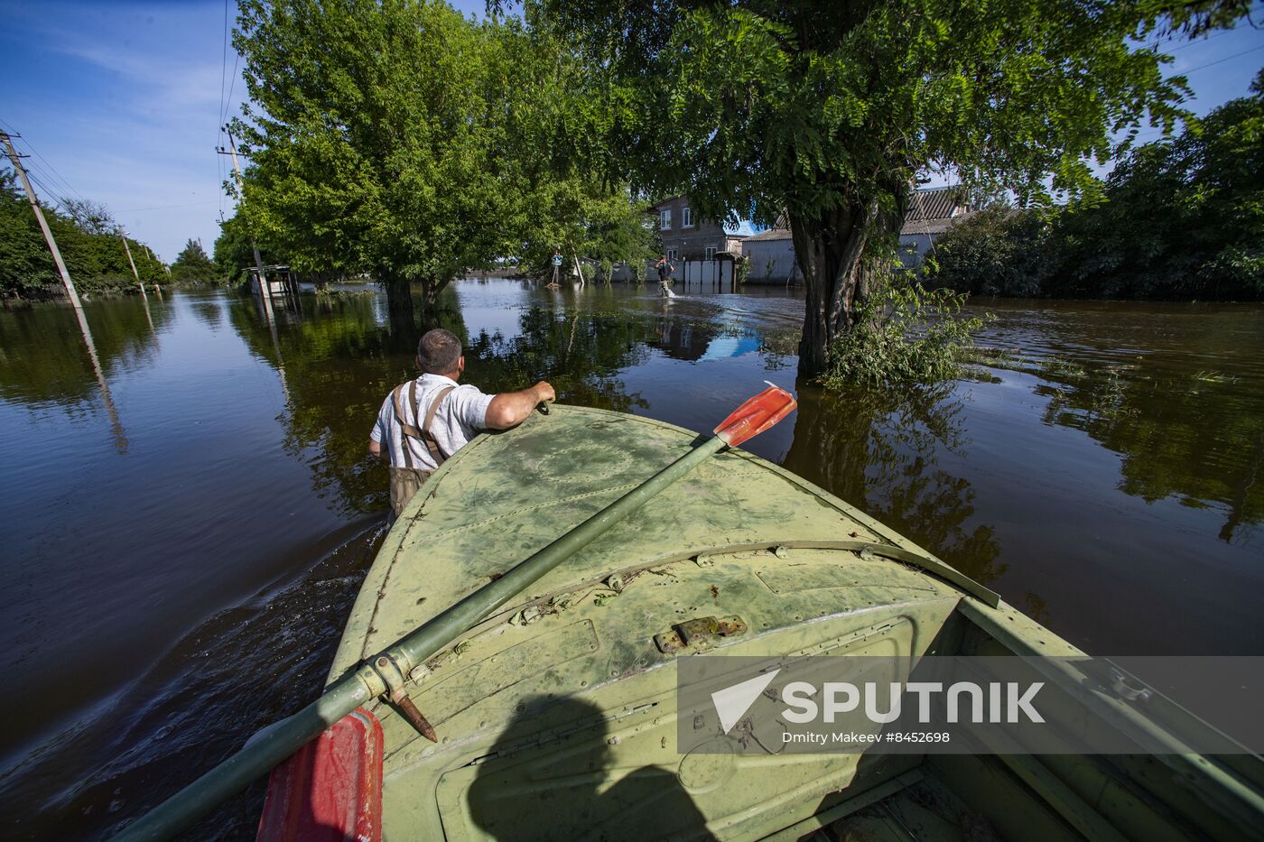 Russia Ukraine Kakhovka HPP Destruction