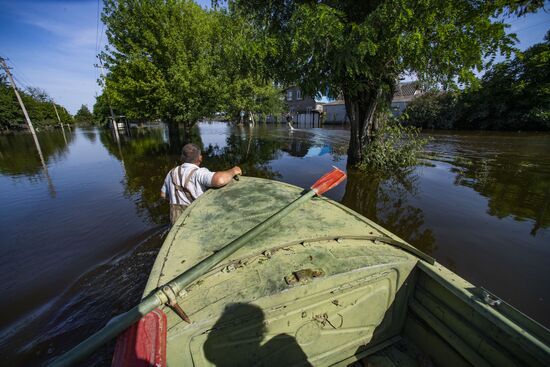 Russia Ukraine Kakhovka HPP Destruction