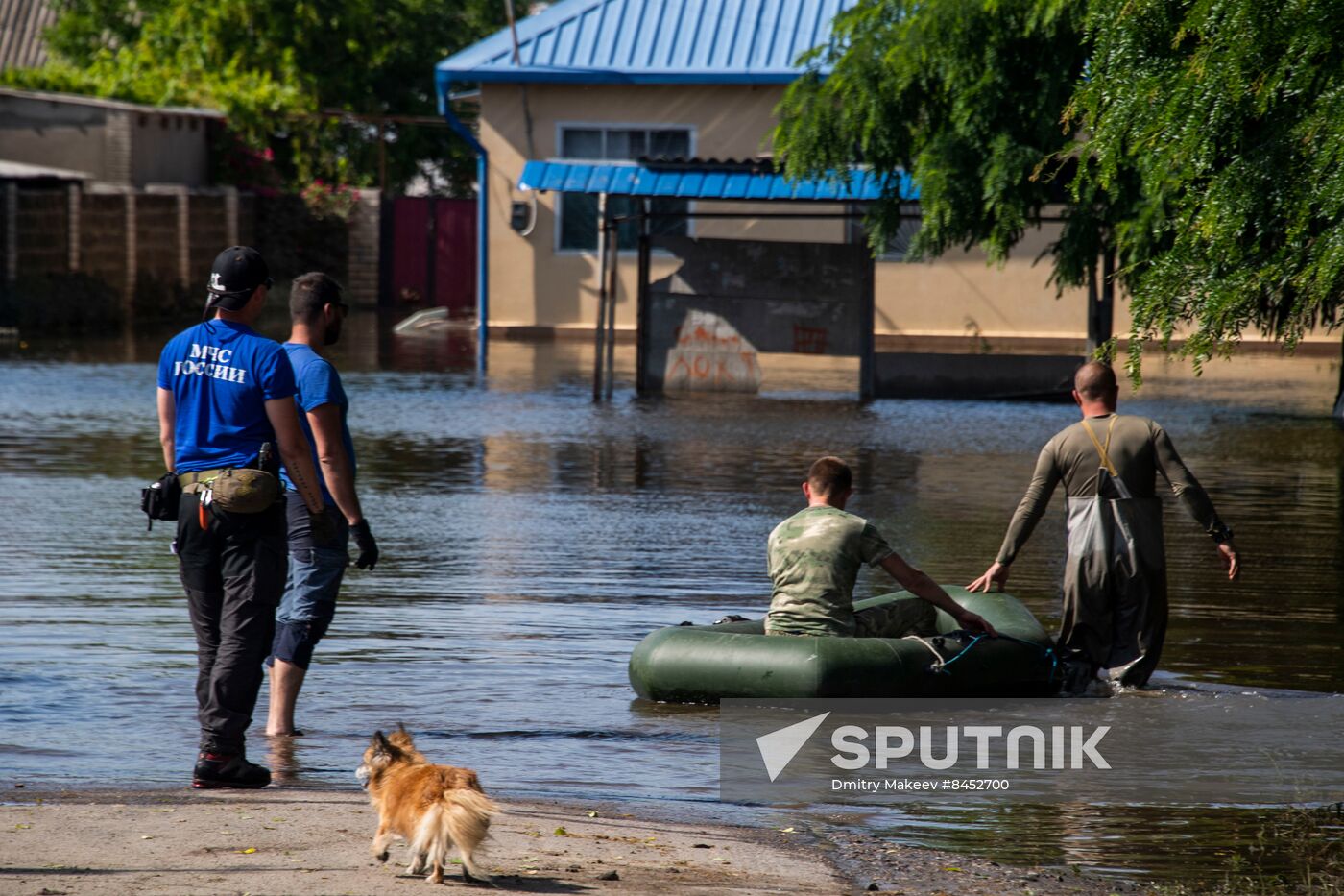 Russia Ukraine Kakhovka HPP Destruction