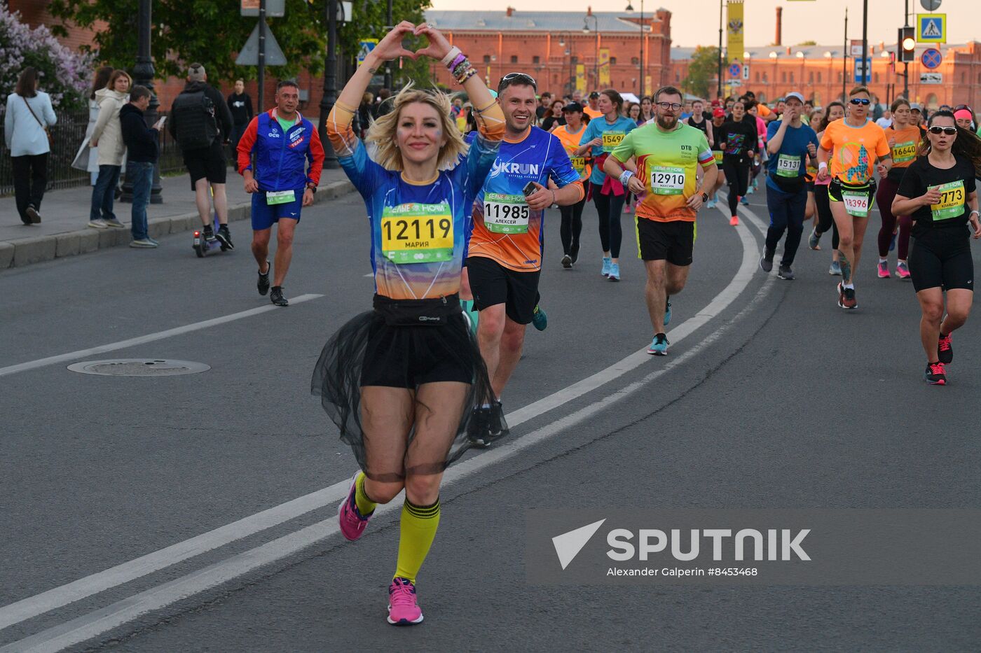 White Nights Marathon in St. Petersburg