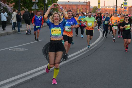 White Nights Marathon in St. Petersburg