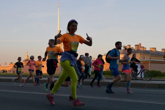 White Nights Marathon in St. Petersburg