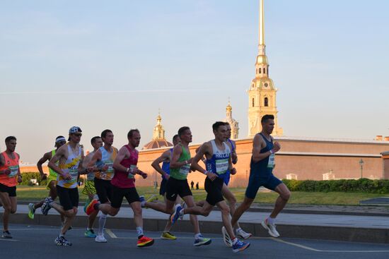 White Nights Marathon in St. Petersburg